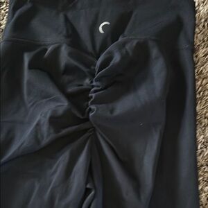 Black Ruched Leggings